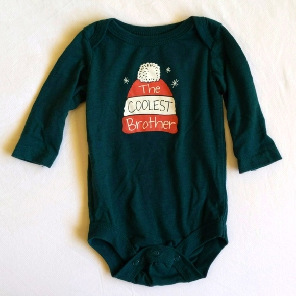 George Other - george coolest brother long sleeve bodysuit diaper shirt 3 months baby boy